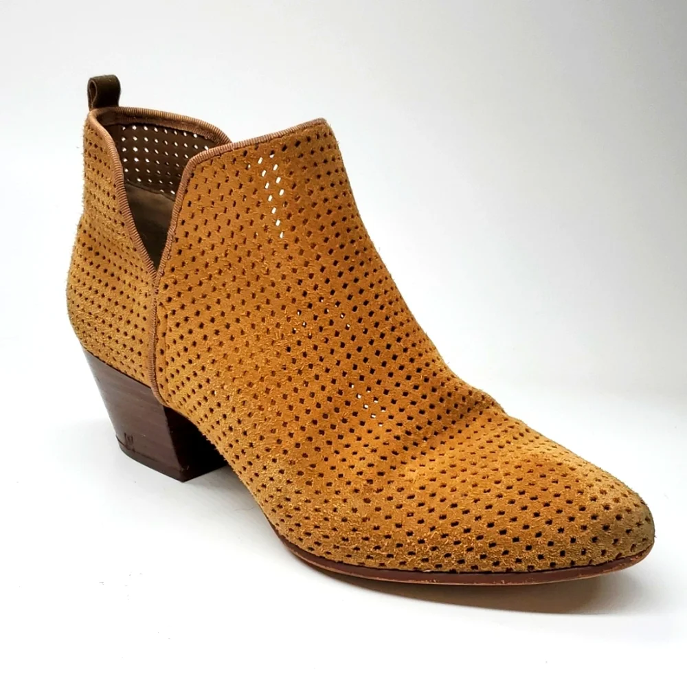 Sam Edelman Rio Tan Leather Ankle Boots 7